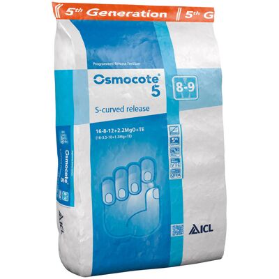 ICL Osmocote 5 25kg 8-9M 16-8-12+2,2MgO+Te ICL Osmocote 5 25kg 8-9M 16-8-12+2,2MgO+Te