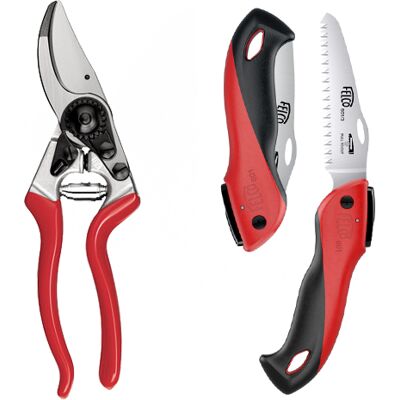 Ergonomické nůžky FELCO 8 + Sada skládací pily FELCO 601 Ergonomické nůžky FELCO 8 + Sada skládací pily FELCO 601