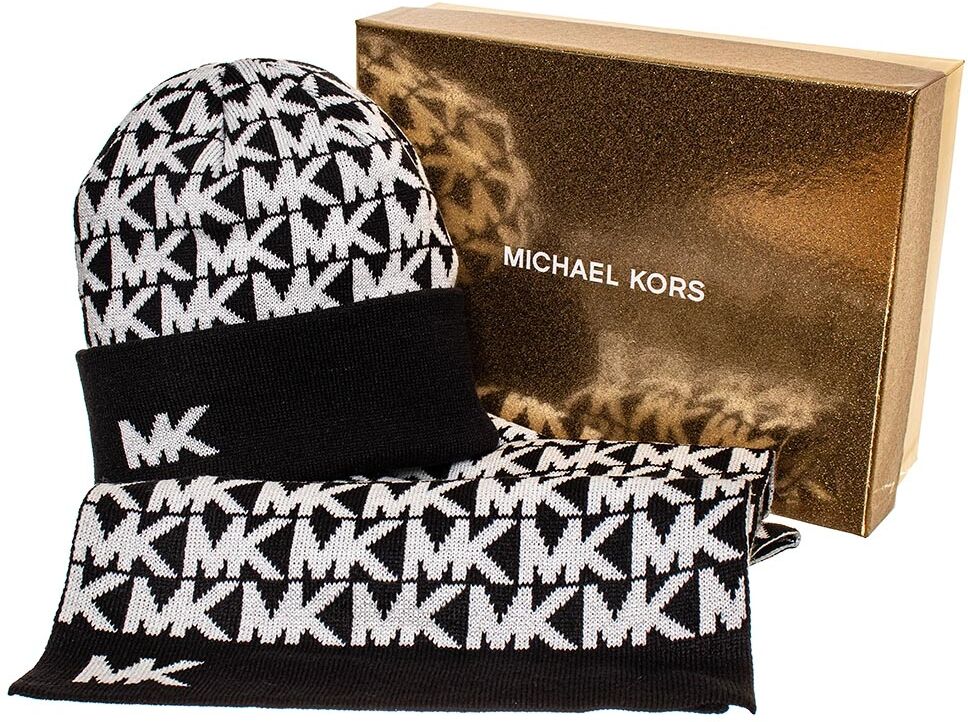 Michael Kors dámský set čepice a šála černý