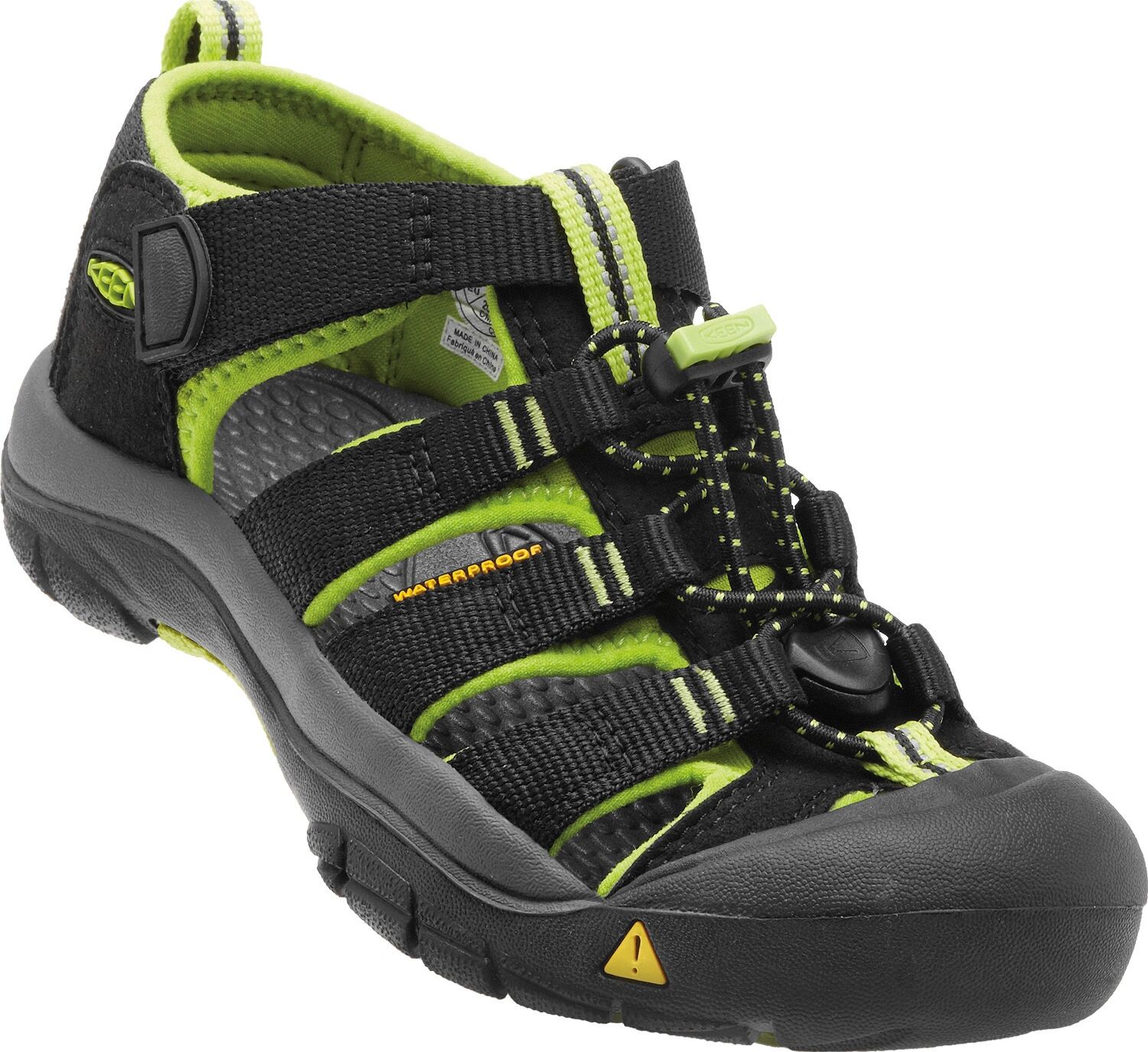 Keen Kids Newport H2 black/lime green Velikost: EU 30