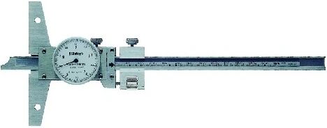 MITUTOYO Hloubkoměr s číselníkovým úchylkoměrem MITUTOYO Rozsah: 0-200 mm