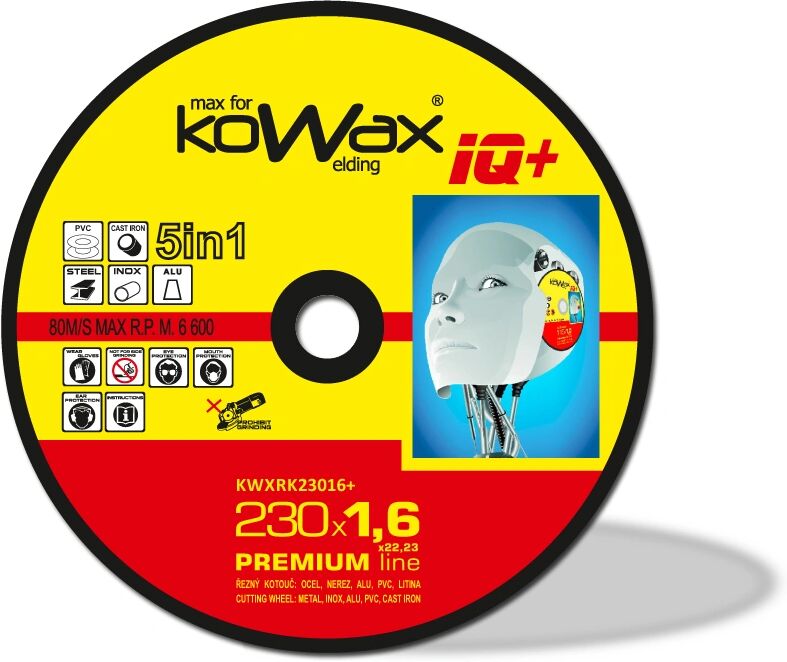 KOWAX Řezný kotouč KOWAX® IQ+ 5v1 230x1,6mm