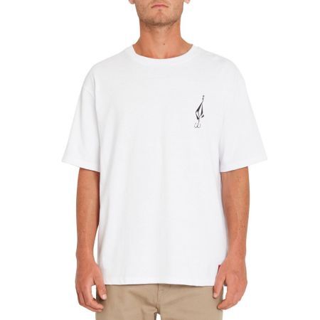 Volcom TRIKO VOLCOM Loose Trucks Lse S/S - bílá - S