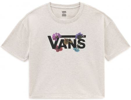 Vans TRIKO VANS SPARSE FLOWER RELAXED WMS - bílá - M