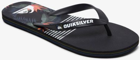 Quiksilver ŽABKY QUIKSILVER MOLOKAI JUNGLE SWELL - černá - US10