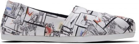 Toms BOTY TOMS STAR WARS PRINT WMS - bílá - US7