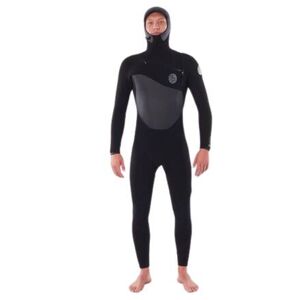 Rip Curl Flashbomb 6mm Hooded Chest Zip Wetsuit (Black 21/22)