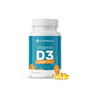 FutuNatura Vitamín D3, 2000 m.j., 60 kapslí