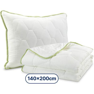 Dormeo Aloe Vera klasický polštář (50x70 cm) + Dormeo Aloe Vera přikrývka (140x200 cm) 50x70 cm Dormeo Aloe Vera klasický polštář (50x70 cm) + Dormeo Aloe Vera přikrývka (140x200 cm) 50x70 cm