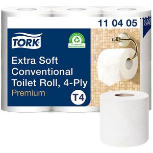TORK Malé role toaletního papíru, role pro domácnost, hedvábný, 4vrstvý, zářivě bílý, bal.j. 42 rolí po 153 útržcích, od 1 bal.j.