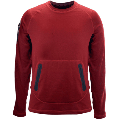 Bauer Mikina FLC Fleece Crew Sr Burg Bauer Mikina FLC Fleece Crew Sr Burg
