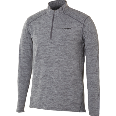 Bauer Mikina Flylite 3/4 Zip Sr Gry Bauer Mikina Flylite 3/4 Zip Sr Gry