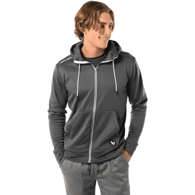 Bauer Mikina Team Fleece Zip Sr Gry Bauer Mikina Team Fleece Zip Sr Gry