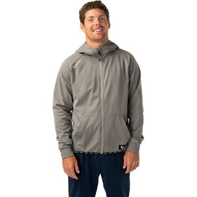 Bauer Mikina Team Fleece Zip Sr Gry Bauer Mikina Team Fleece Zip Sr Gry