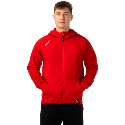 Bauer Mikina Team Fleece Zip Sr Red Bauer Mikina Team Fleece Zip Sr Red