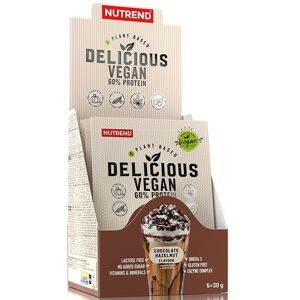 Nutrend Delicious Vegan Protein 5x30 g - Čokoláda/lískový ořech