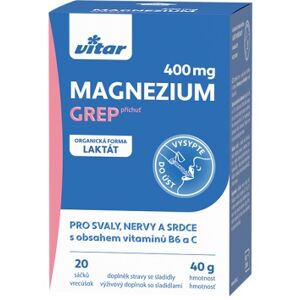 Enervit Vitar Magnézium 400 mg 20 sáčků - grep