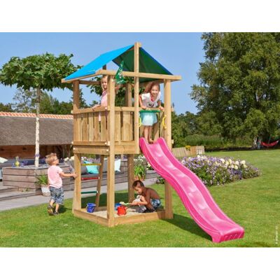 Jungle Gym Dětské hřiště Hut se skluzavkou Jungle Gym Dětské hřiště Hut se skluzavkou