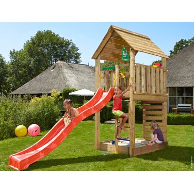 Jungle Gym Dětské hřiště Cabin se skluzavkou Jungle Gym Dětské hřiště Cabin se skluzavkou