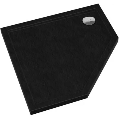 SCHEDPOL Vanička pětiúhelníkový Caspar New Black Stone 80x80x5 - 3.2397/C/St SCHEDPOL Vanička pětiúhelníkový Caspar New Black Stone 80x80x5 - 3.2397/C/St