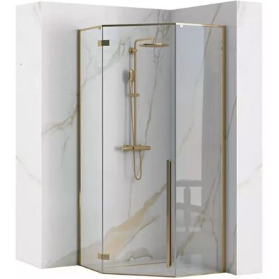 Sprchový kout Diamond Rea K6616 100x100x195 gold Sprchový kout Diamond Rea K6616 100x100x195 gold