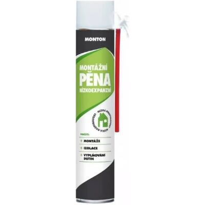 Monton trubičková nízkoexpanzní montážní pěna 750 ml Monton trubičková nízkoexpanzní montážní pěna 750 ml