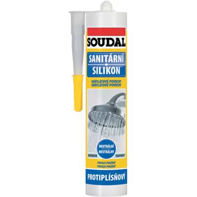 Soudal sanitární silikon neutrální bílý 280 ml Soudal sanitární silikon neutrální bílý 280 ml