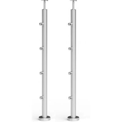AVIS Stĺpik atlanta 970mm 4 priechodky oceľ nehrdz. 2 ks AIS AVIS Stĺpik atlanta 970mm 4 priechodky oceľ nehrdz. 2 ks AIS