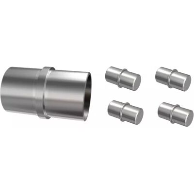 AVIS Spojka oceľ nehrdz 1x42.4 + 4x12 AVIS Spojka oceľ nehrdz 1x42.4 + 4x12