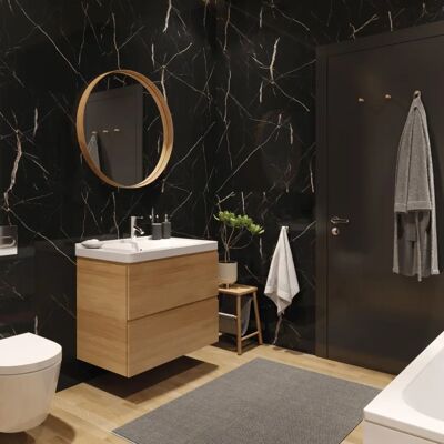 VILO Nástěnný panel SPC Calacatta Black 120x265cm 4mm VILO Nástěnný panel SPC Calacatta Black 120x265cm 4mm