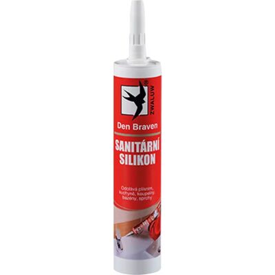 Silikon sanitární Den Braven stříbřitě šedá 280 ml Silikon sanitární Den Braven stříbřitě šedá 280 ml