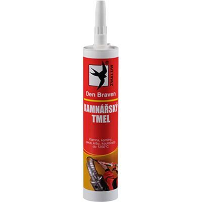 Kamnářský tmel Den Braven 310 ml bílý Kamnářský tmel Den Braven 310 ml bílý