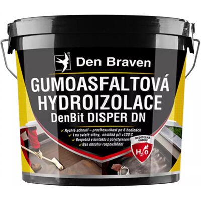 Gumoasfaltová hydroizolace Den Braven DenBit DISPER DN 10 kg Gumoasfaltová hydroizolace Den Braven DenBit DISPER DN 10 kg
