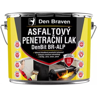 Asfaltový penetrační lak Den Braven DenBit BR – ALP 9 kg Asfaltový penetrační lak Den Braven DenBit BR – ALP 9 kg