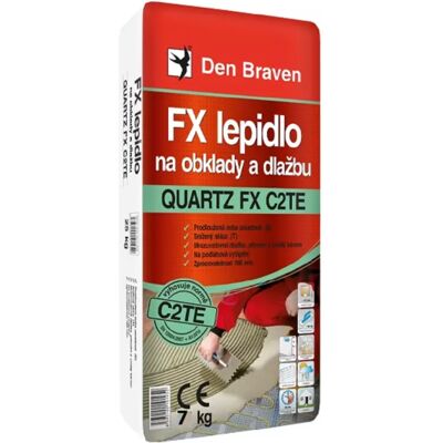 Den Braven FX lepidlo na obklady a dlažbu QUARTZ FX C2TE 7 kg šedá Den Braven FX lepidlo na obklady a dlažbu QUARTZ FX C2TE 7 kg šedá