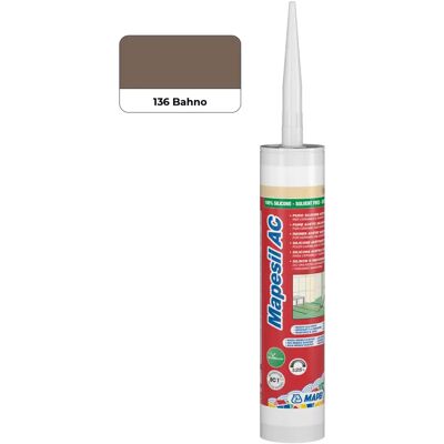 Sanitární silikon Mapei Mapesil 310 ml AC 136 bahno Sanitární silikon Mapei Mapesil 310 ml AC 136 bahno