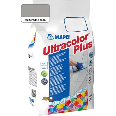 Spárovací hmota Mapei Ultracolor Plus 5 kg 112 šedá střední Spárovací hmota Mapei Ultracolor Plus 5 kg 112 šedá střední
