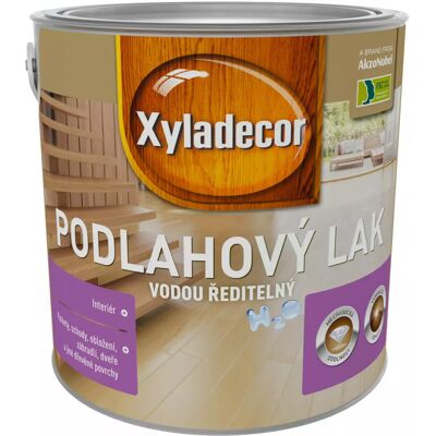 Xyladecor Podlahový lak H2O polomatný 2,5L Xyladecor Podlahový lak H2O polomatný 2,5L