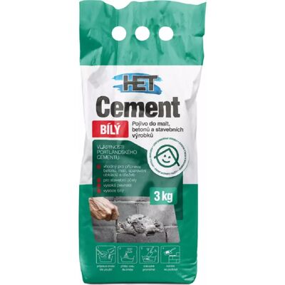 Het Cement bílý 3kg Het Cement bílý 3kg