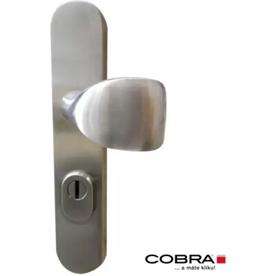 Bezpečnostní štítové dveřní kování Cobra C101 PZ90 LI/RE s překrytkou, nikl Bezpečnostní štítové dveřní kování Cobra C101 PZ90 LI/RE s překrytkou, nikl