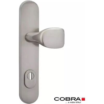 Bezpečnostní štítové dveřní kování Cobra C101 PZ72 LI/RE s překrytkou, nikl Bezpečnostní štítové dveřní kování Cobra C101 PZ72 LI/RE s překrytkou, nikl