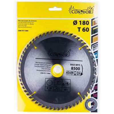 Pilový kotouč na dřevo, 180 mm 60 T, Condor Pilový kotouč na dřevo, 180 mm 60 T, Condor