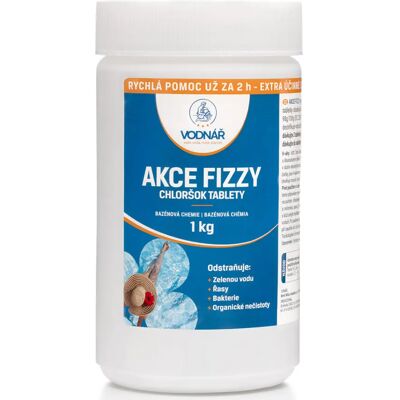 Vodnar Chloršok minitablety Akce Fizzy 1 kg Vodnar Chloršok minitablety Akce Fizzy 1 kg