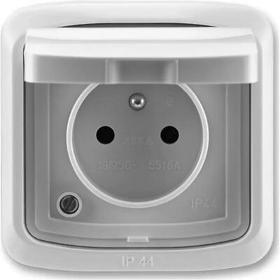 ABB Zásuvka jednoduchá s uzemněním ip44 5518a-w2389b ABB Zásuvka jednoduchá s uzemněním ip44 5518a-w2389b