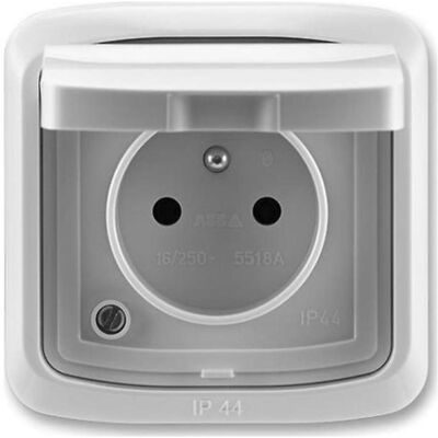 ABB Zásuvka jednoduchá s uzemněním ip44 5518a-w2389b ABB Zásuvka jednoduchá s uzemněním ip44 5518a-w2389b