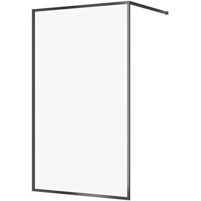 Cersanit Sprchová zástěna WALK-IN Larga 120x200 černý profil Cersanit Sprchová zástěna WALK-IN Larga 120x200 černý profil