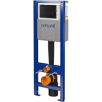 Cersanit Podomítkový modul pro závěsné WC B957 ovládací tlačítko černé mat40cm Cersanit Podomítkový modul pro závěsné WC B957 ovládací tlačítko černé mat40cm