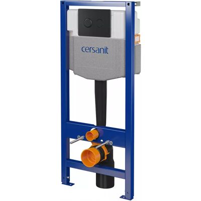 Cersanit Podomítkový modul pro závěsné WC B958 ovládací tlačítko pneumatické kulaté černé mat Cersanit Podomítkový modul pro závěsné WC B958 ovládací tlačítko pneumatické kulaté černé mat
