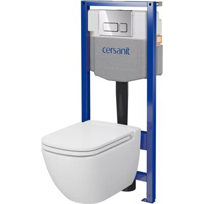 Cersanit Podomítkový WC set Caspia B981 ovládací tlačítko mechanické chrom Cersanit Podomítkový WC set Caspia B981 ovládací tlačítko mechanické chrom