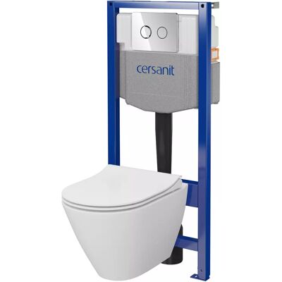 Cersanit Podomítkový WC set City Oval B988 ovládací tlačítko pneumatické kulaté Cersanit Podomítkový WC set City Oval B988 ovládací tlačítko pneumatické kulaté